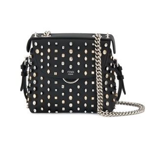 NWT Fendi Back To School Crystal-Studded Mini Backpack/Crossbody Bag